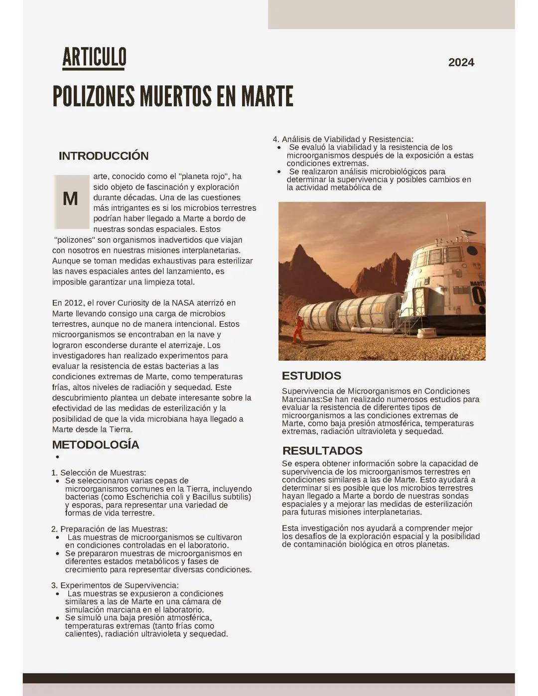 Polizones en marte