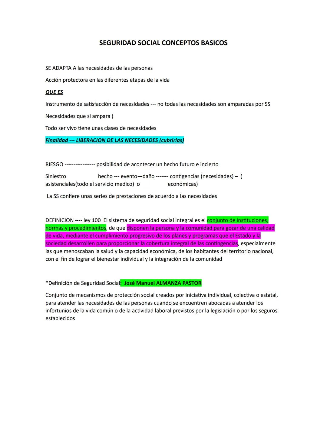 # SEGURIDAD SOCIAL CONCEPTOS BASICOS
SE ADAPTA A las necesidades de las personas
Acción protectora en las diferentes etapas de la vida
QU
