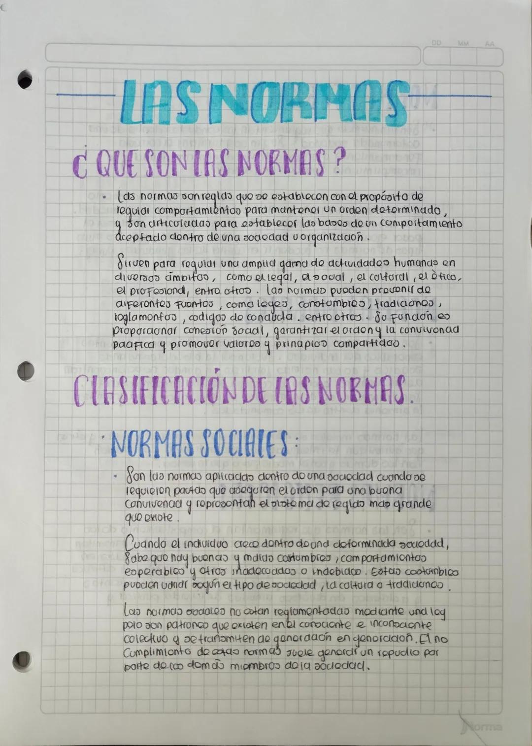 Las normas