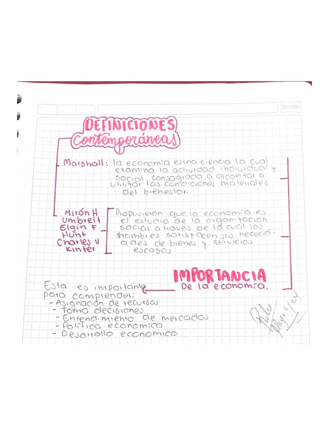 Scribe
# Conceptes fundamentales
## DE ECONOMIA.
### Deginiciones
#### Primitivas
↓
¿Qué eseconomía?
↓
- Ciencia de la administración Dol