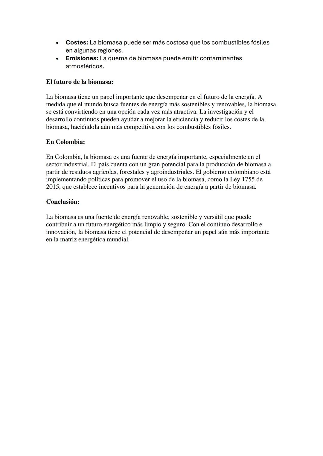 LA BIOMASA
¿Qué es la biomasa?
La biomasa es un término amplio que engloba toda la materia orgánica de origen
vegetal o animal, así como los