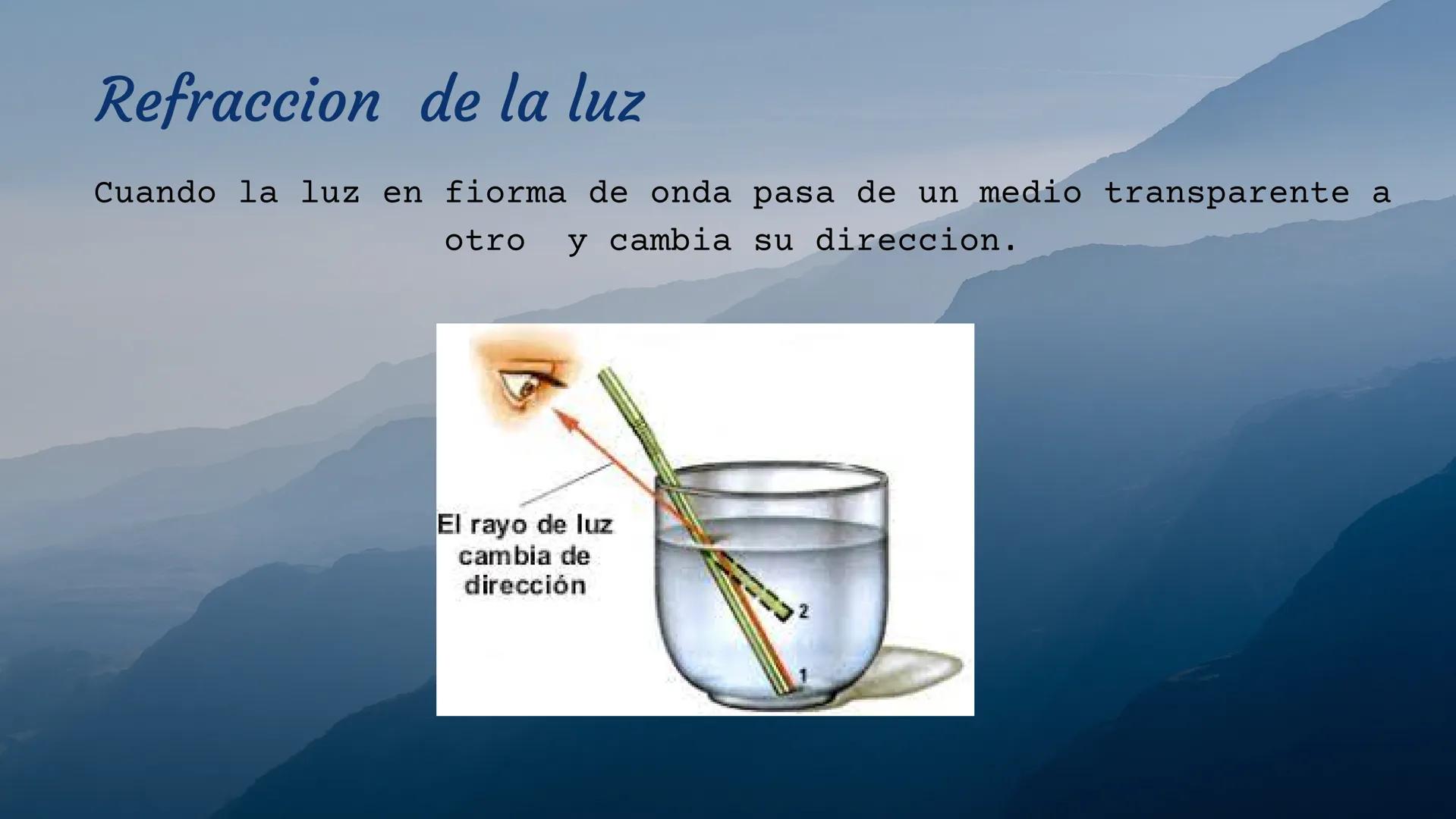Los fenomenos de la luz descomposicion de la luz
es el fenomeno que se produce cuando la luz
atraviesa un medio transaparente como: prisma,
