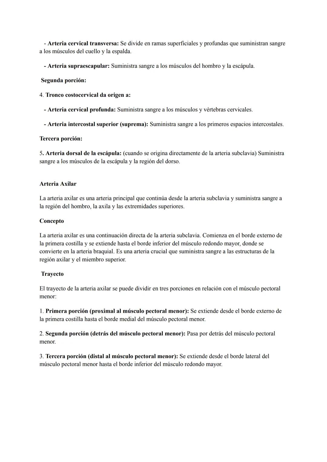 ARTERIAS Y VENAS DE LAS EXTREMIDADES SUPERIOR
Arteria Subclavia
Concepto
La arteria subclavia es una arteria grande y fundamental que se ori
