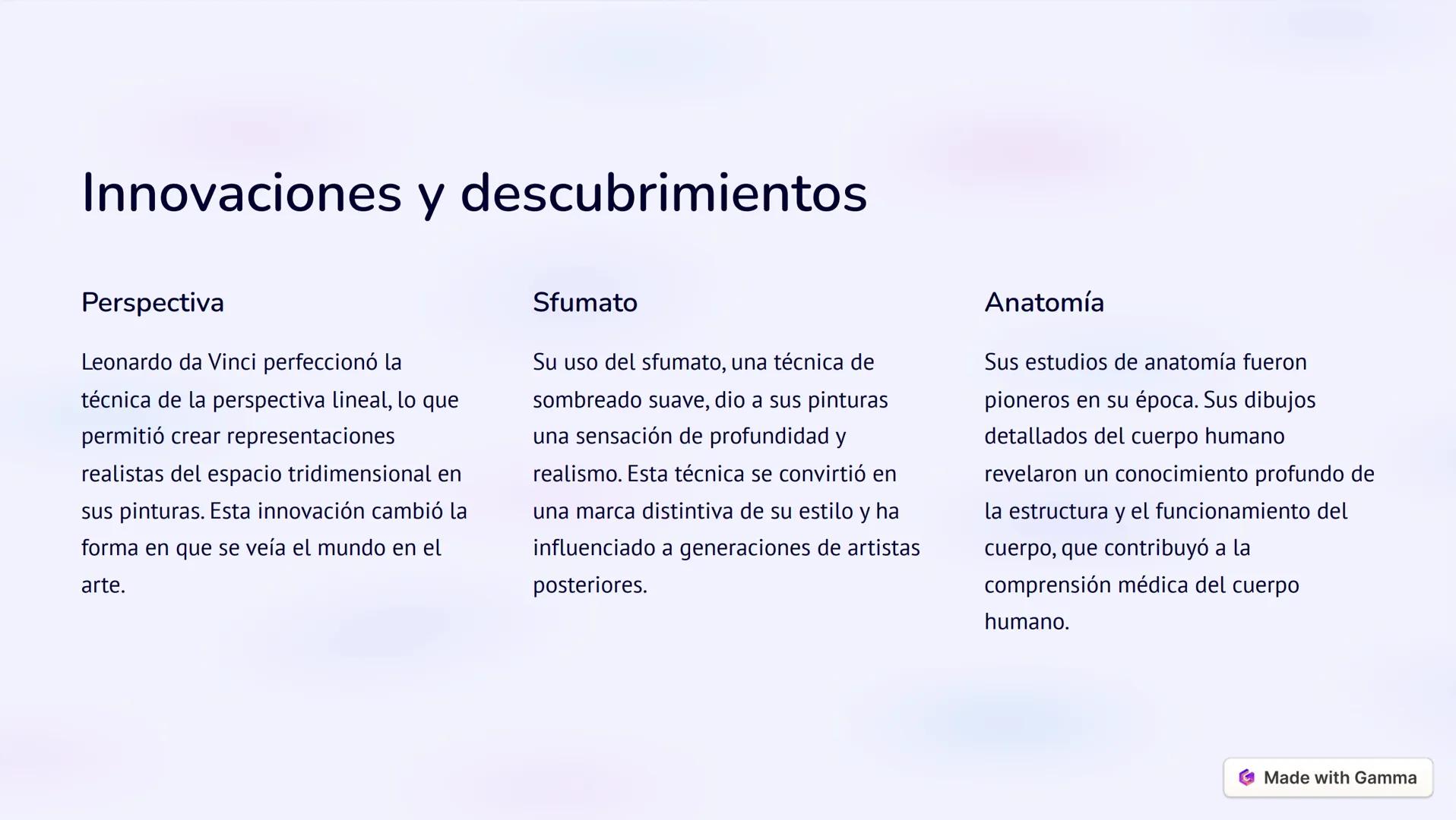 # Introducción a
Leonardo da Vinci
Leonardo da Vinci fue un genio multifacético del Renacimiento italiano,
reconocido por sus habilidades e