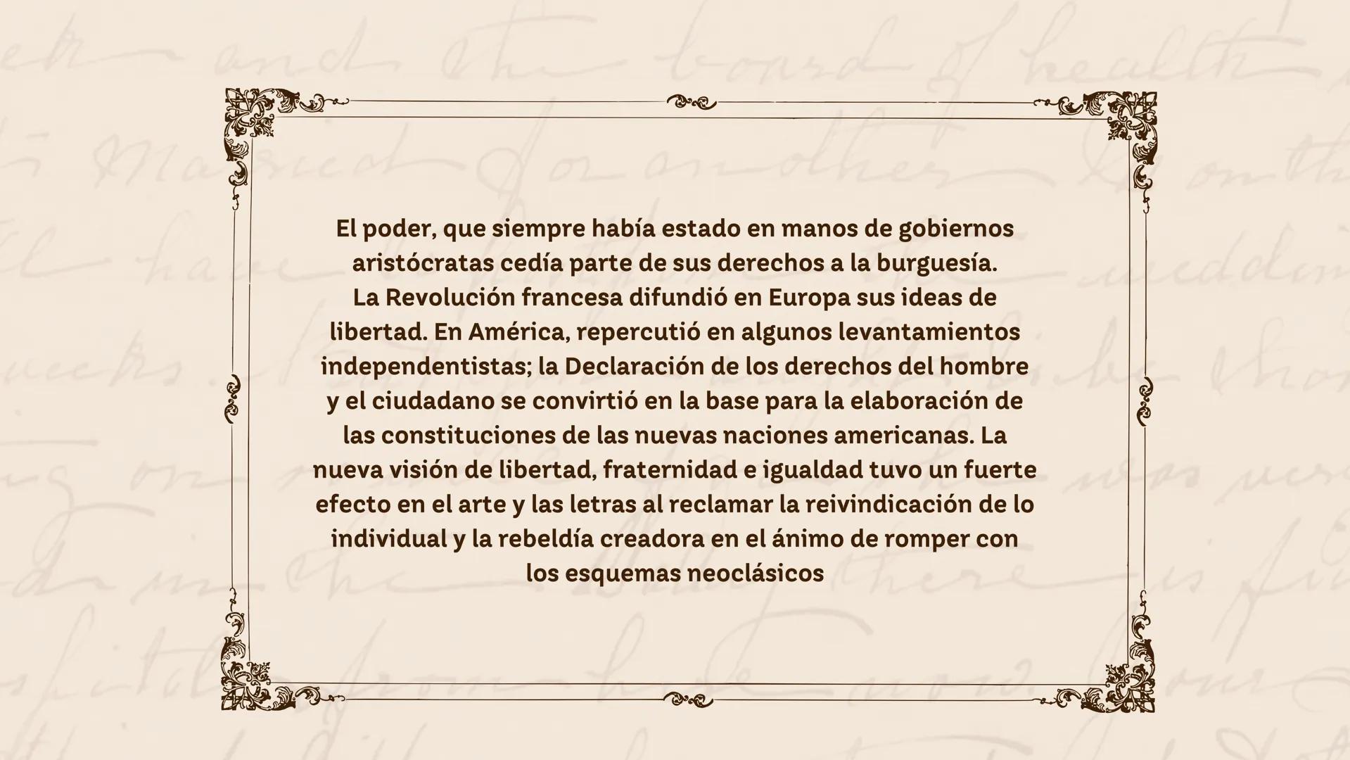 Los burgueses (comerciantes, médicos y abogados)
nacieron como una clase media que no tenía los
derechos nobiliarios de los aristocratas, pe