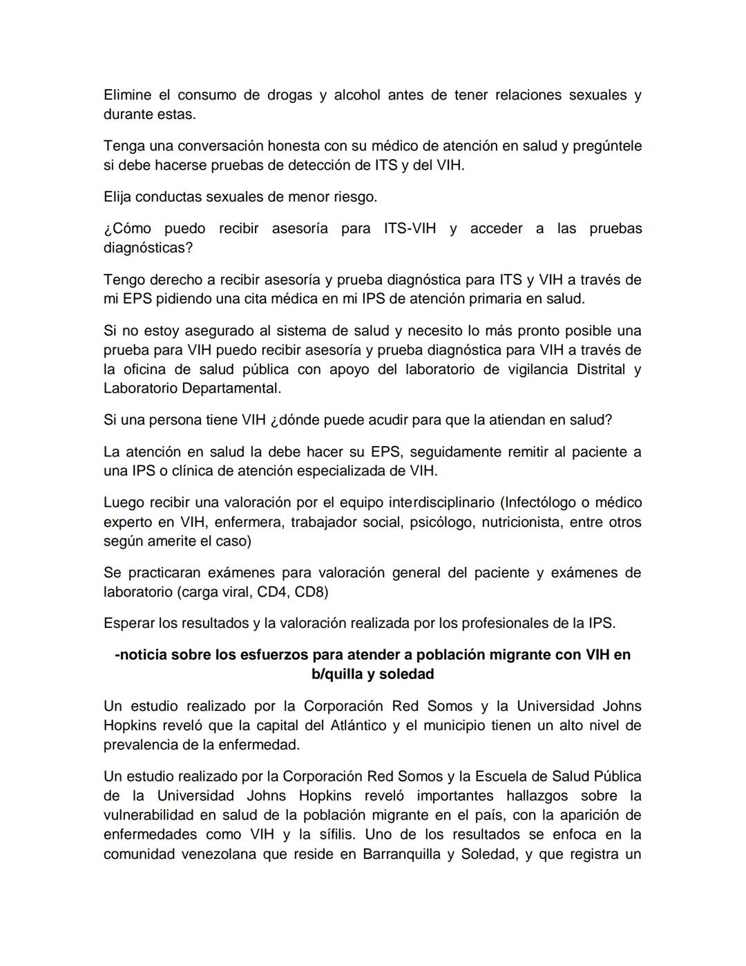 ESTRATEGIAS DE CONTROL Y SALUD PUBLICA DEL DISTRITRO DE
BARRANQUILLA PARA PREVENIR ETS
NOMBRES:
MARIA JOSE MERCADO, MARIANA RUIZ, MARIA DE L