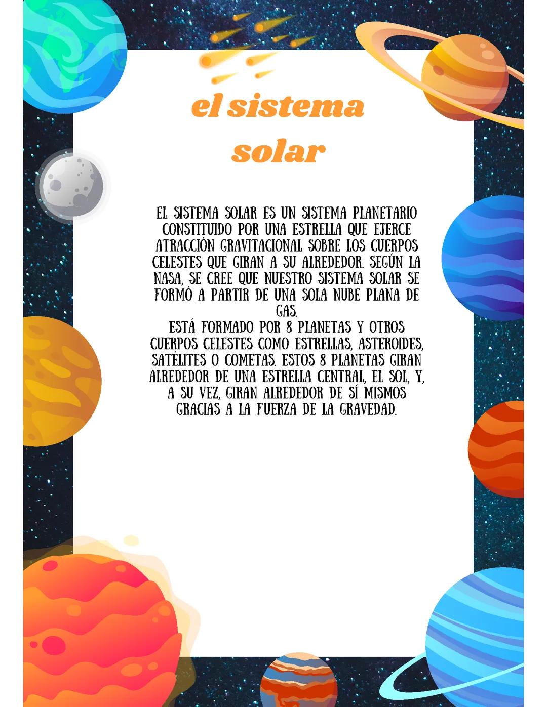 El sistema solar