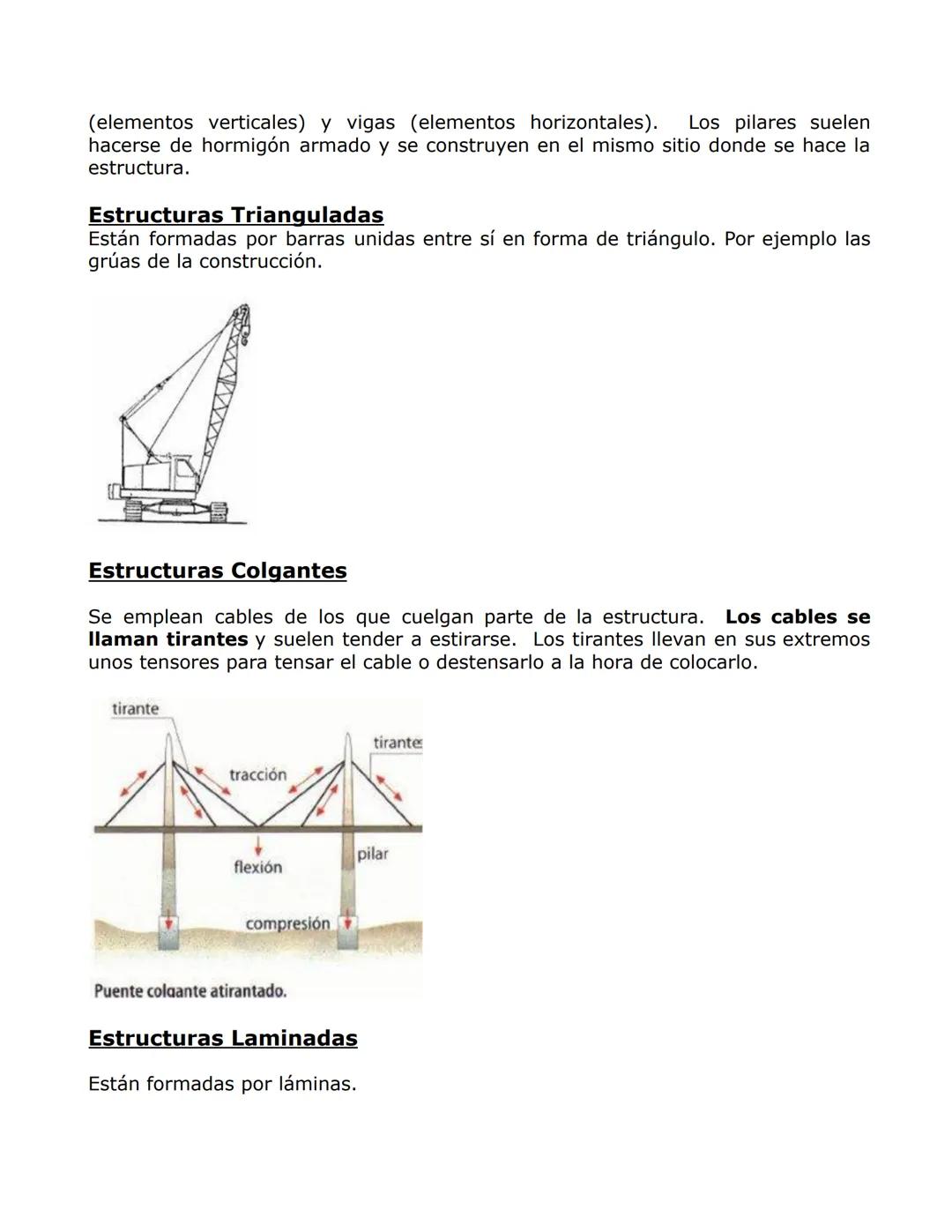 LAS ESTRUCTURAS
Una estructura es un conjunto de elementos unidos entre si, con la misión de
soportar las fuerzas que actúan sobre ellos.
PO