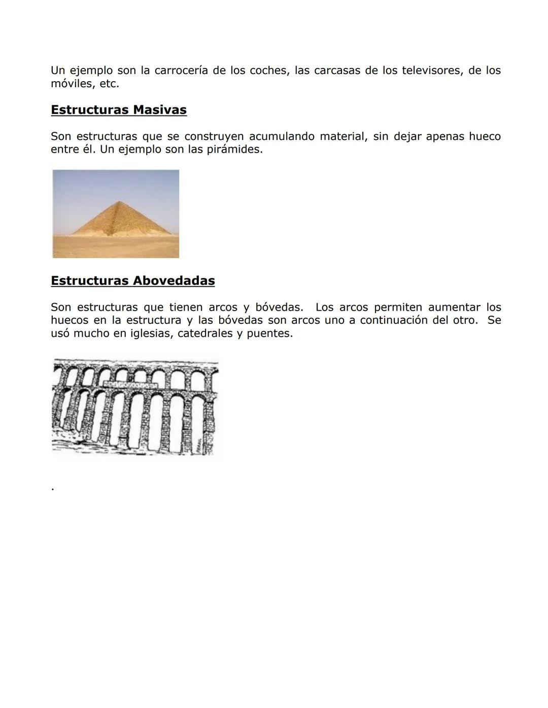 LAS ESTRUCTURAS
Una estructura es un conjunto de elementos unidos entre si, con la misión de
soportar las fuerzas que actúan sobre ellos.
PO
