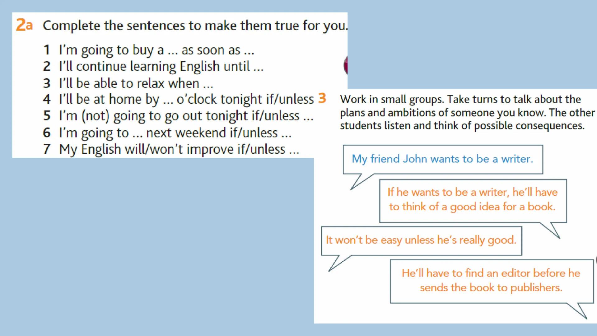 # Class 4
BI.2 2a Use a dictionary to check the meaning of the words
and phrases in bold in sentences 1-15. Write them in
the groups below