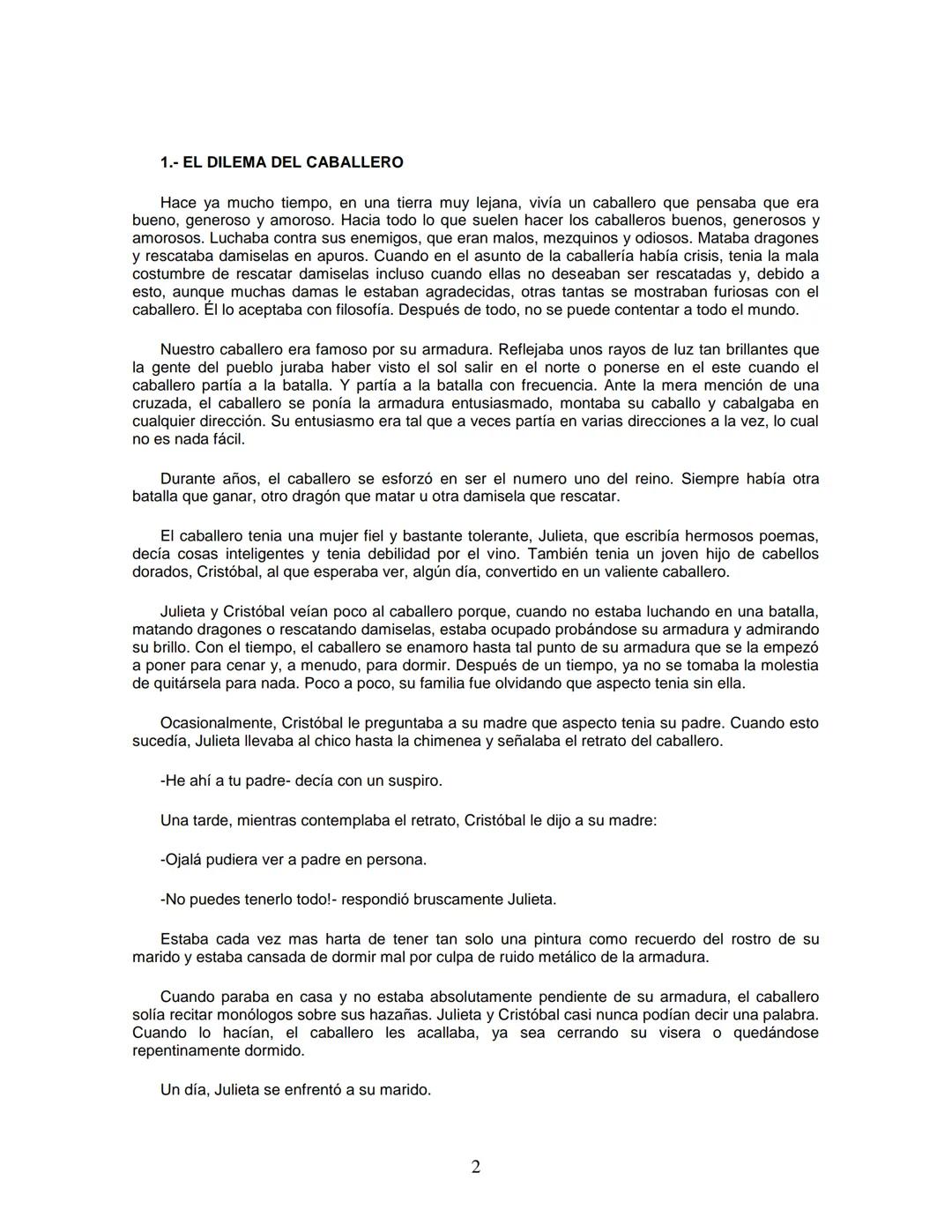 EL CABALLERO DE LA ARMADURA OXIDADA
EDICIÓN
Fisher Robert
ROBERT FISHER
EL CABALLERO
DE LA
ARMADURA
QUIDADA
1 1.- EL DILEMA DEL CABALLERO
Ha