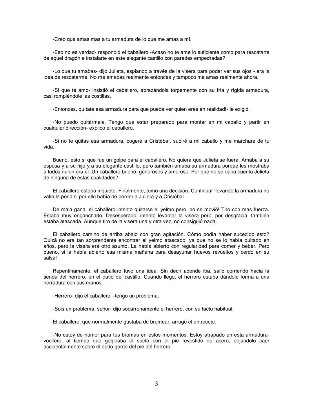 EL CABALLERO DE LA ARMADURA OXIDADA
EDICIÓN
Fisher Robert
ROBERT FISHER
EL CABALLERO
DE LA
ARMADURA
QUIDADA
1 1.- EL DILEMA DEL CABALLERO
Ha