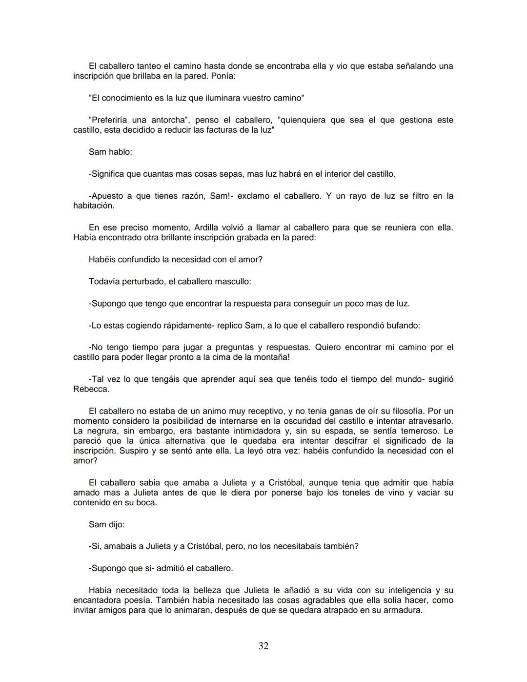 EL CABALLERO DE LA ARMADURA OXIDADA
EDICIÓN
Fisher Robert
ROBERT FISHER
EL CABALLERO
DE LA
ARMADURA
QUIDADA
1 1.- EL DILEMA DEL CABALLERO
Ha
