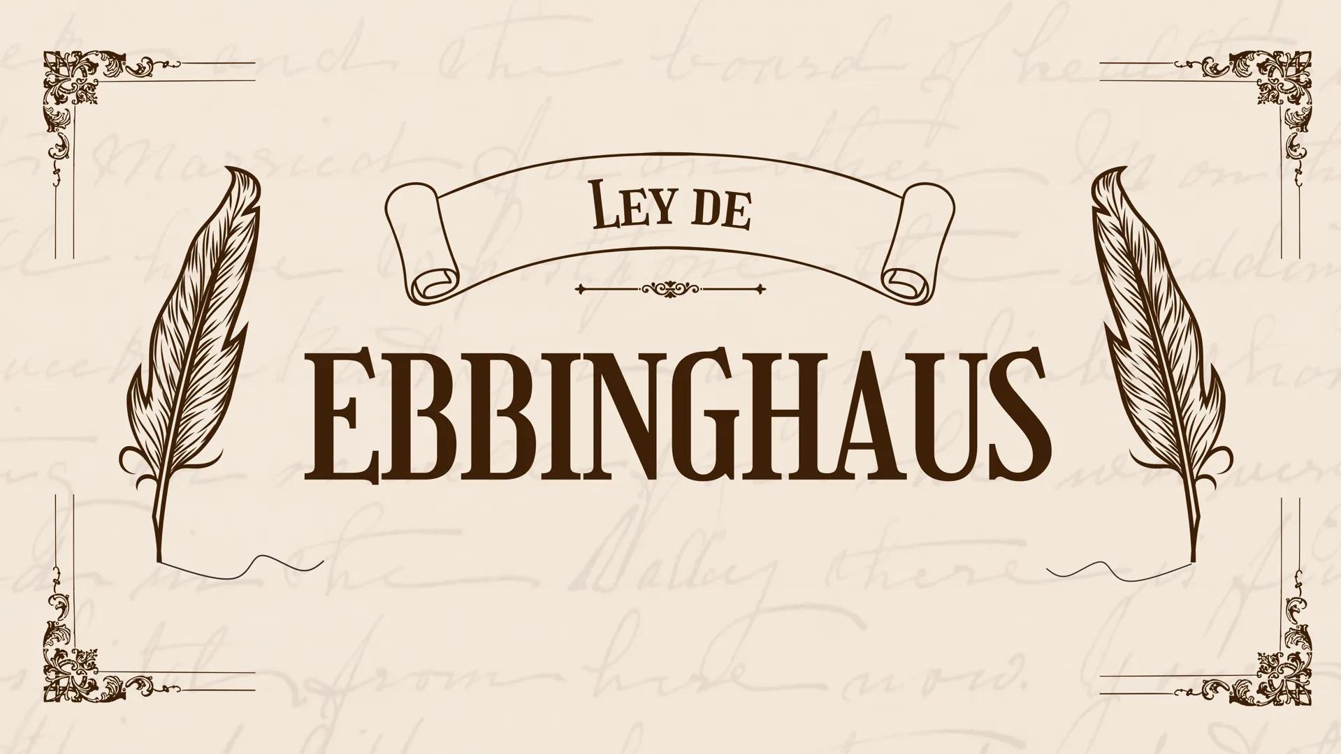 he
LEY DE
EBBINGHAUS
now. INTRODUCCIÓN
• Hermann Ebbinghaus
• 1885 - Acerca de la memoria
• "La posición de un elemento en particular podía