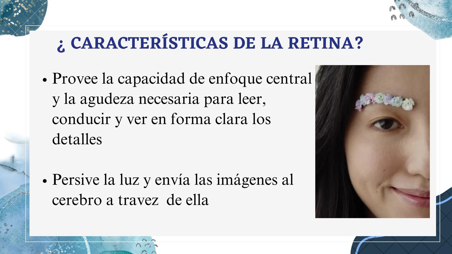 HOY PRESENTAMOS:
CARACTERISTICAS DEL OJO, IRIS Y RETINA
BY:
JAIME CORTES Y LINA ACERO
DOCENTE :ING.VICTOR ALFONSO MARTÍNEZ # ¡BIENVENIDOS