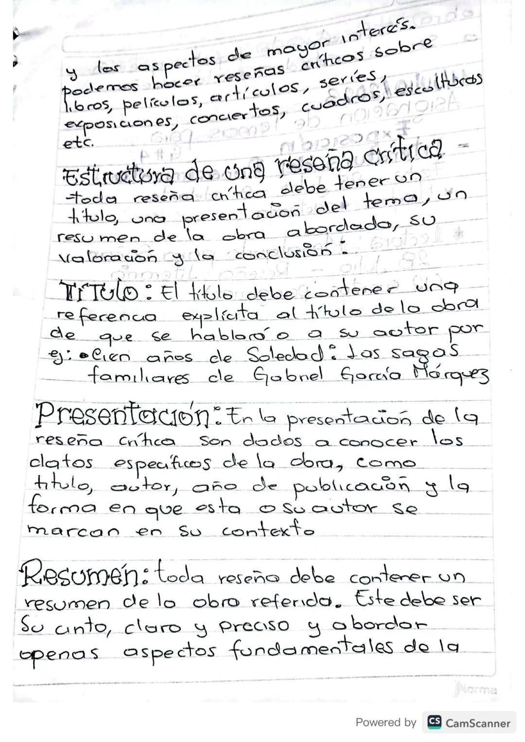 # La Resena
Que es?
- Una reseña crítica es un texto
relativamente breve que tiene como
objetivo examinar, considerar una
obra de tipo art