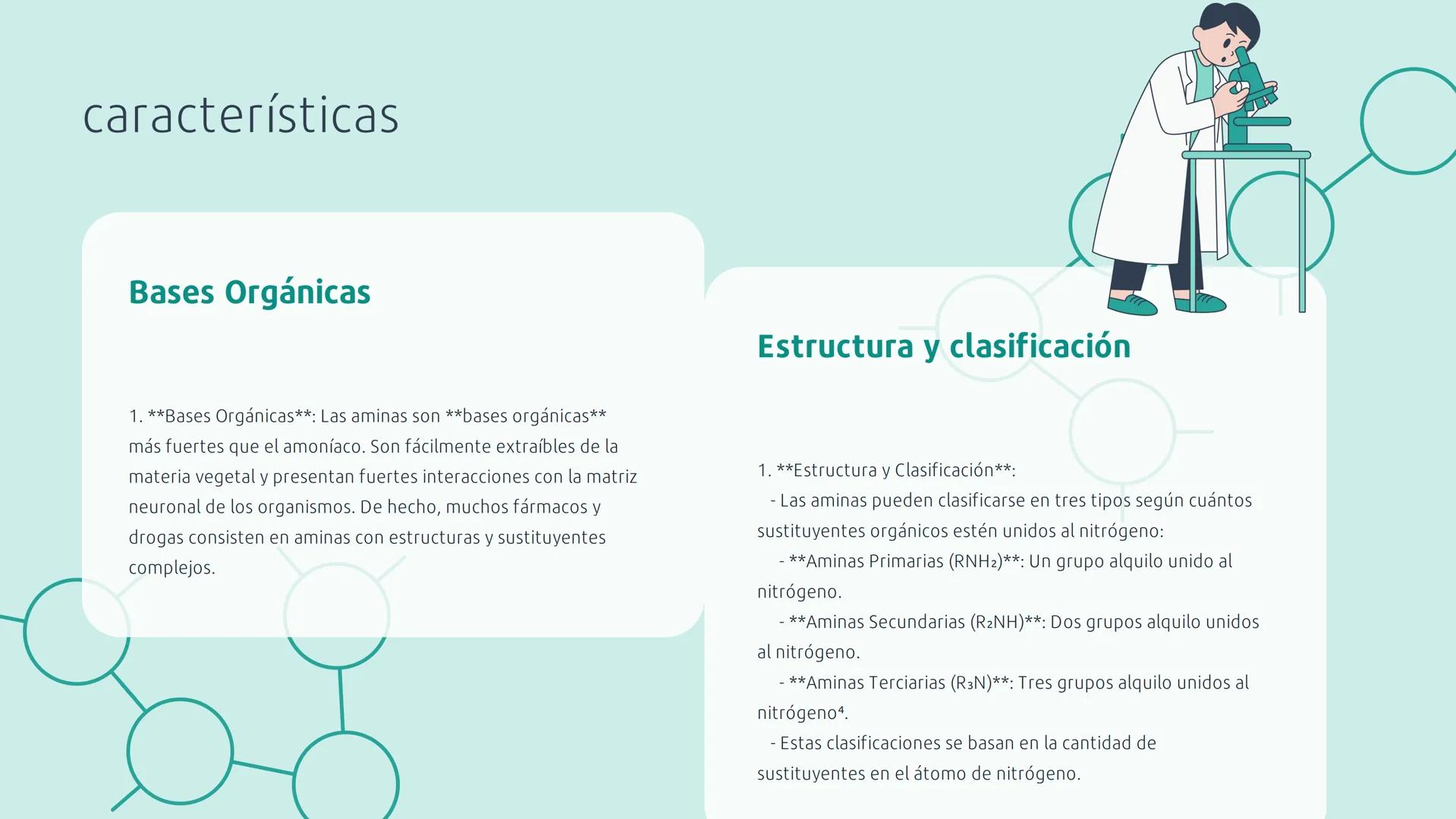 # QUÍMICA
LAS AMINAS
ELKIN STIVEN VALENCIA RIVAS # Índice
01 Introducción.
02 Características
03 Estructura
04 Donde lo encuentras
05