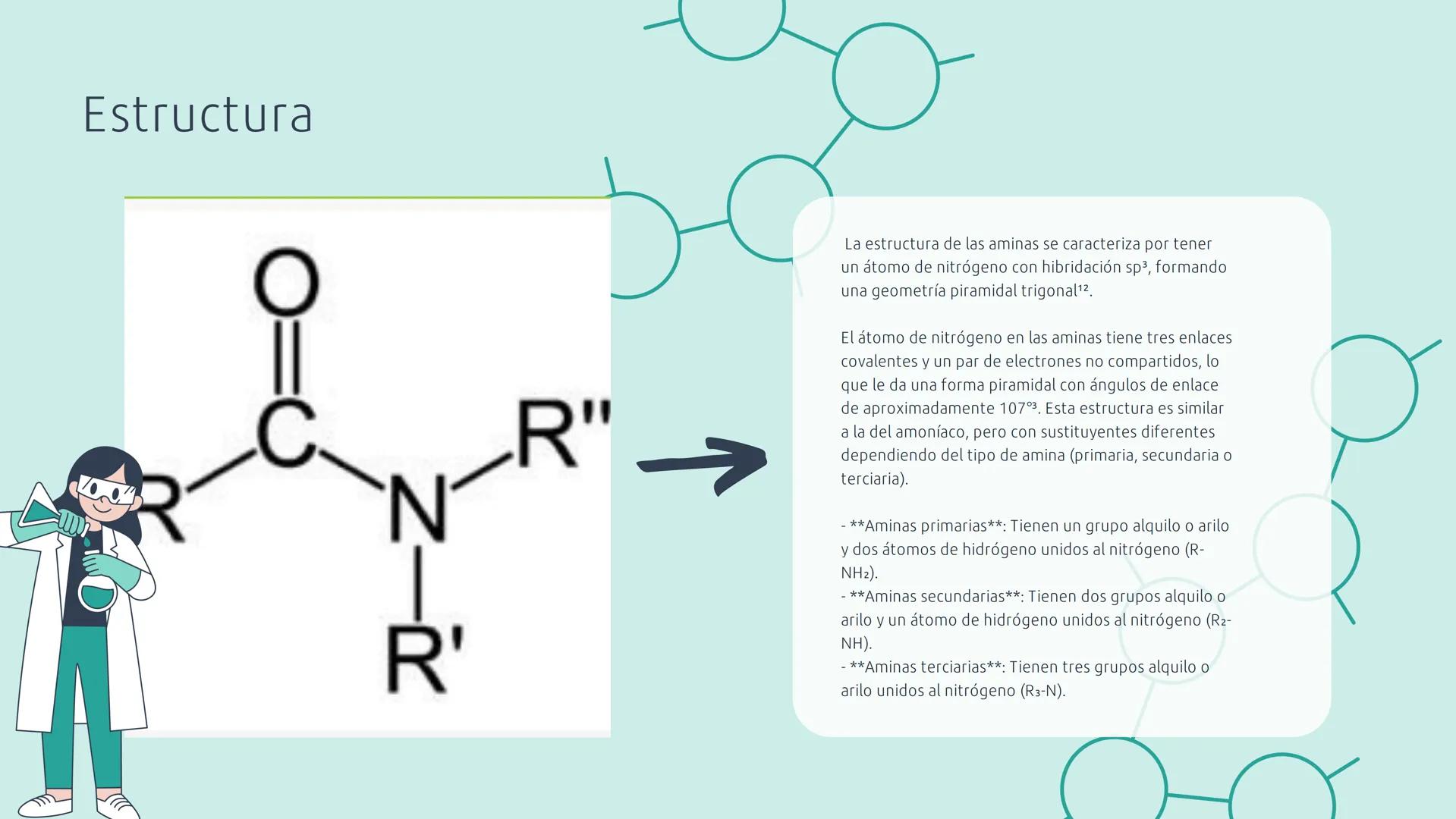 # QUÍMICA
LAS AMINAS
ELKIN STIVEN VALENCIA RIVAS # Índice
01 Introducción.
02 Características
03 Estructura
04 Donde lo encuentras
05
