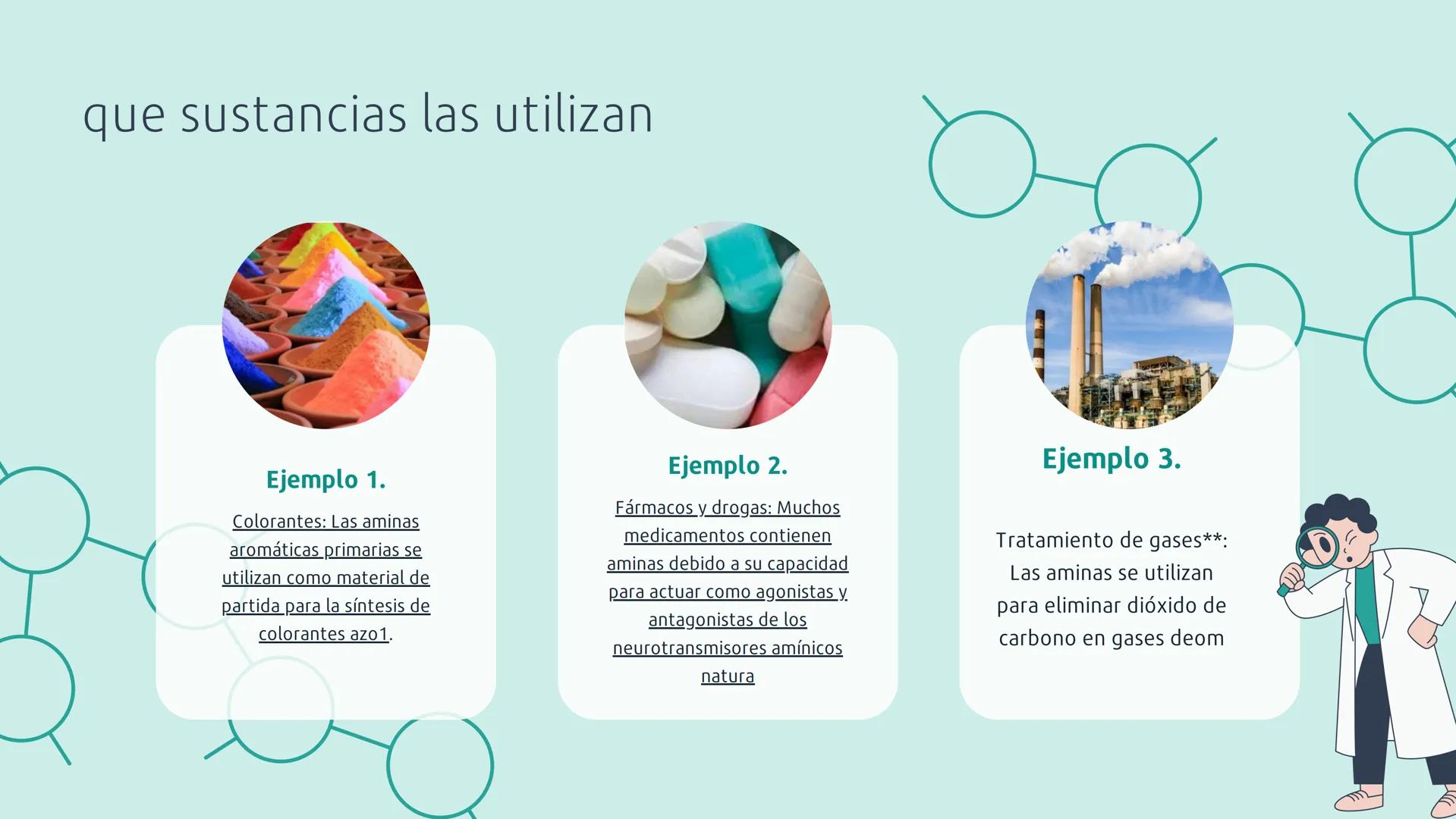 # QUÍMICA
LAS AMINAS
ELKIN STIVEN VALENCIA RIVAS # Índice
01 Introducción.
02 Características
03 Estructura
04 Donde lo encuentras
05