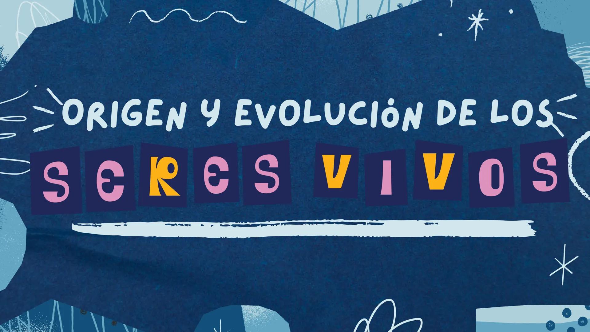 ORIGEN Y EVOLUCIÓN DE LOS
SERES VIVOS
ཤ་
* TEORIAS DEL ORIGEN
CREACIONISMO
Plantea que hay un ser supremo,
así como Dios, que creó tanto la