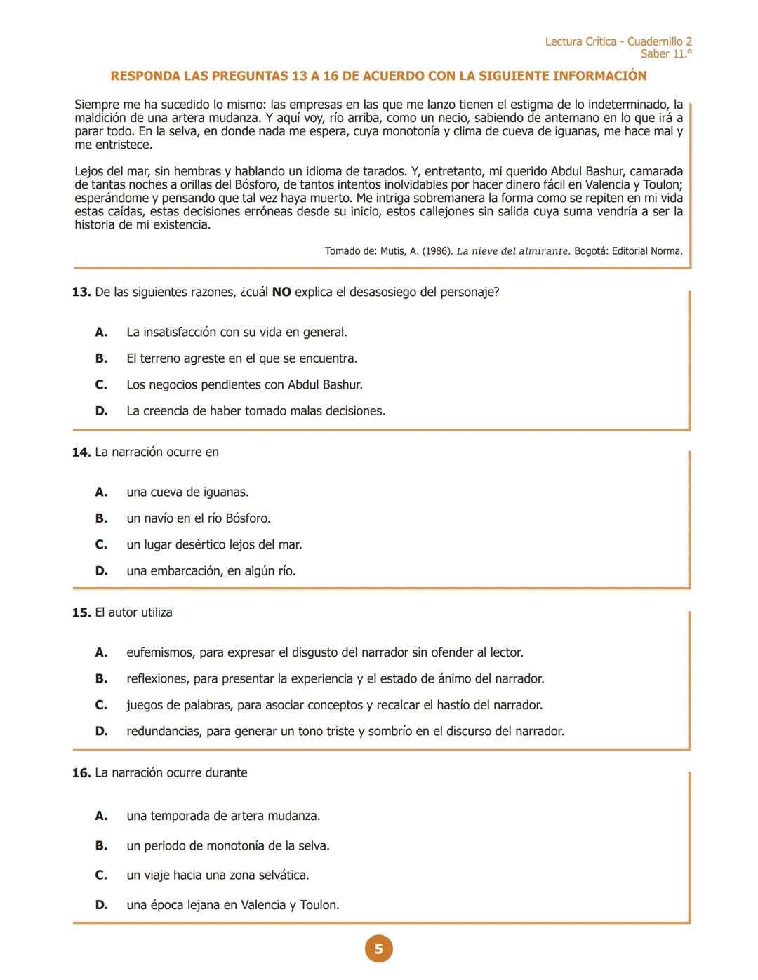 # La educación
es de todos
Mineducación
# Lectura Crítica
Cuadernillo 2 2021
G11.L.A
L112
# 11.°
GRADO
¡Hola!
Queremos agradecer tu pa