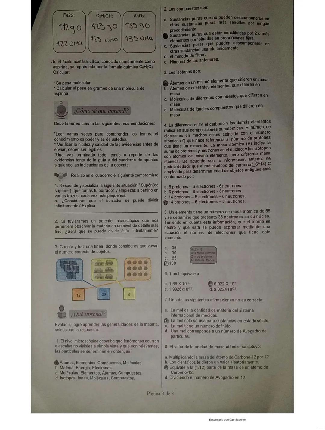 GUIA DE APRENDIZAJE AUTÓNOMO
N°4
EL ATOMO
Que voy a aprender?
• Qué semejantas encuentra en las dos figuras?
Norma
Escaneado con CamScanner