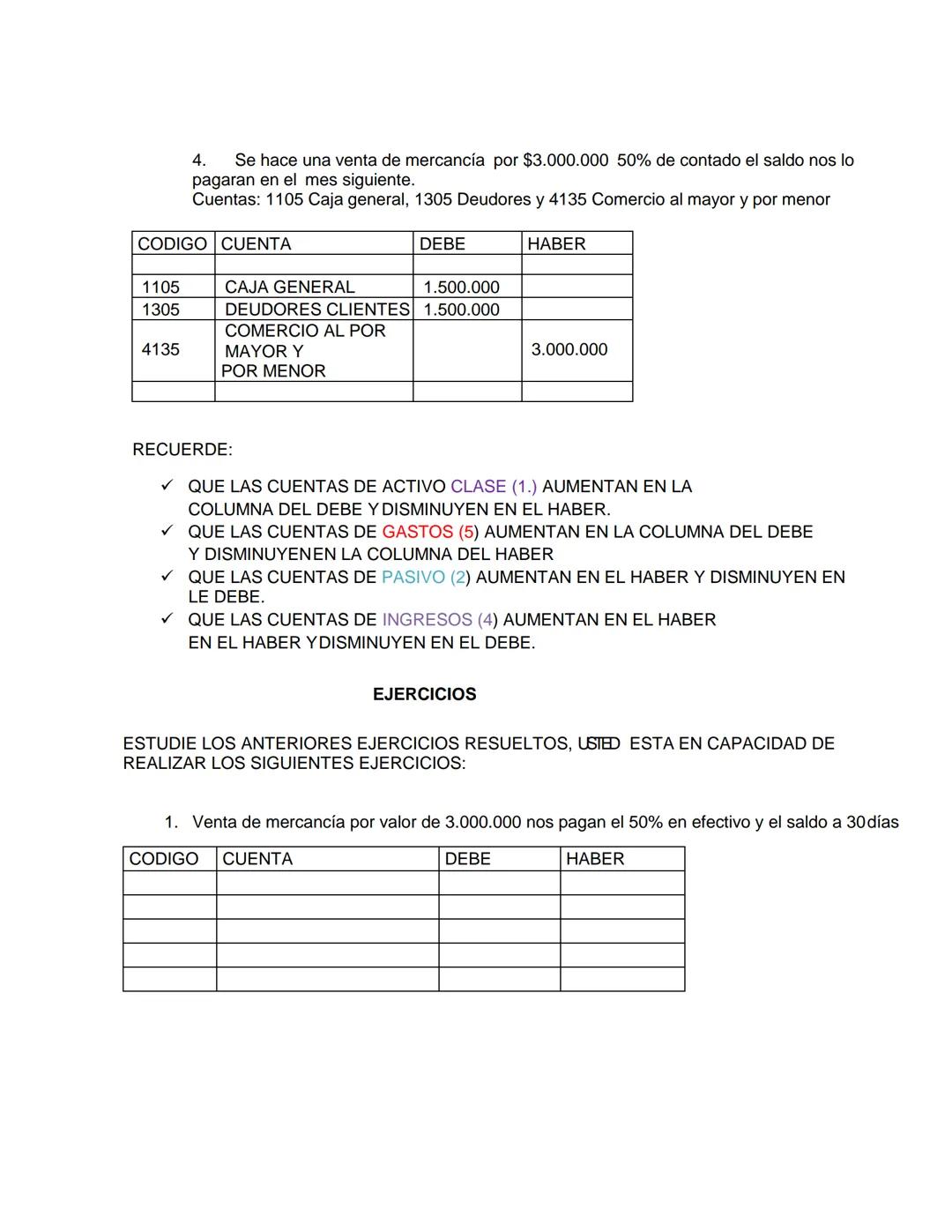 ASIGNATURA: GESTION EMPRESARIAL
TEMA: ASIENTOS CONTABLES COMPUESTOS
Recuerde son asientos contables compuestos, participan más de 2 cuentas