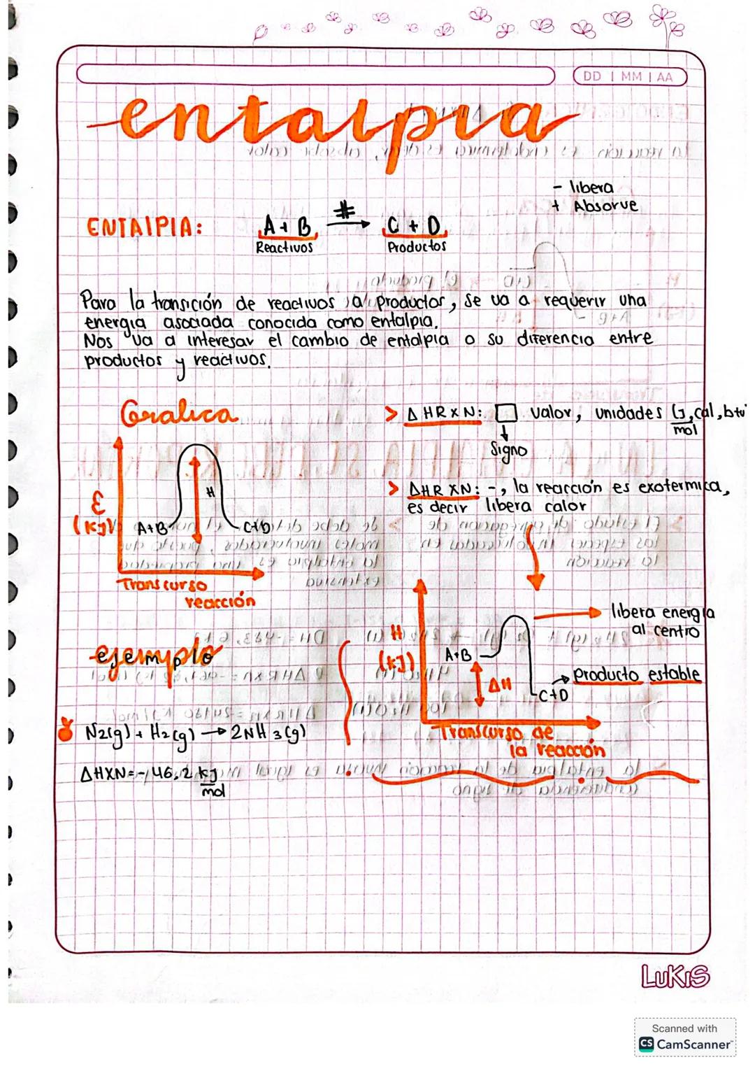 # entalpra
D
)
B
ΕΝΤΑΙΡΙΑ:
$
\xrightarrow{}\atop{A+B}$
Reactivos
*
DD IMMAA
-
libera
+ Absorve
$
\xrightarrow{}\atop{C+D}$
Productos