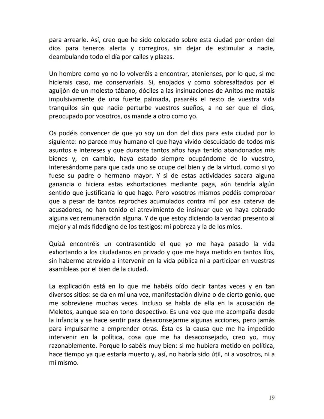 # PLATÓN
APOLOGÍA
DE
SÓCRATES
1 # PRIMERA PARTE
Defensa de Sócrates
¡Ciudadanos atenienses! Ignoro qué impresión habrán despertado en vos
