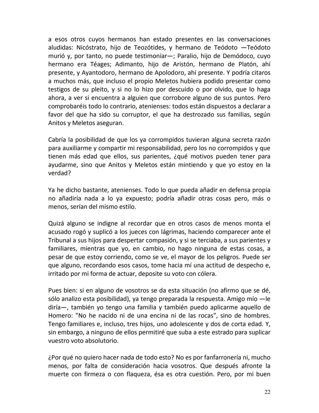 # PLATÓN
APOLOGÍA
DE
SÓCRATES
1 # PRIMERA PARTE
Defensa de Sócrates
¡Ciudadanos atenienses! Ignoro qué impresión habrán despertado en vos