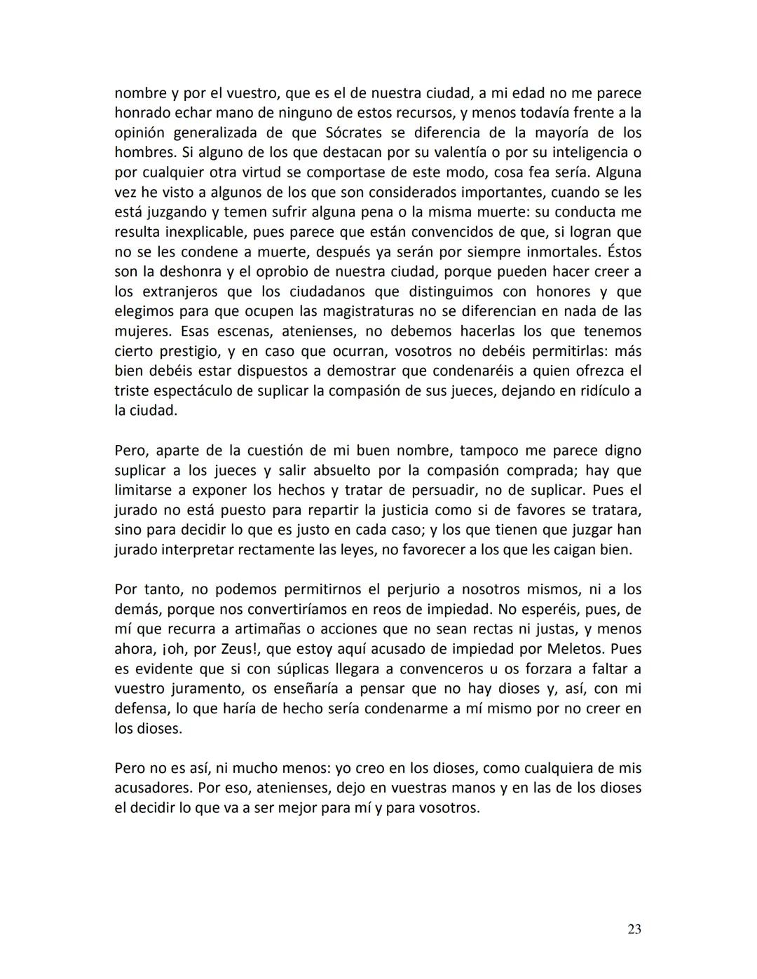 # PLATÓN
APOLOGÍA
DE
SÓCRATES
1 # PRIMERA PARTE
Defensa de Sócrates
¡Ciudadanos atenienses! Ignoro qué impresión habrán despertado en vos