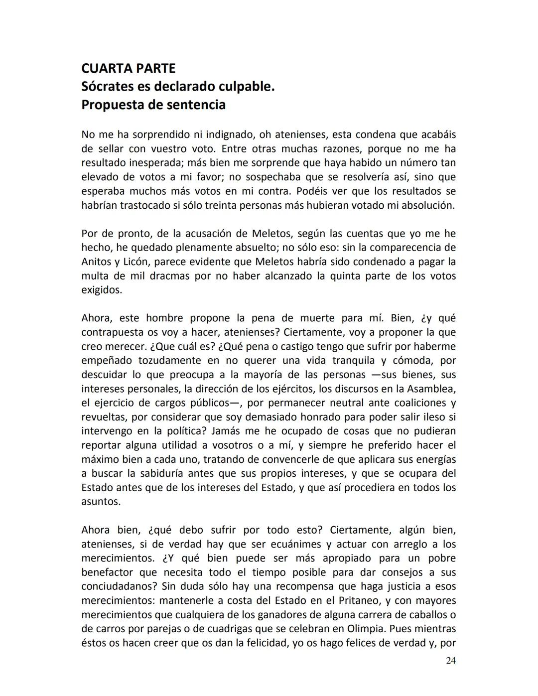 # PLATÓN
APOLOGÍA
DE
SÓCRATES
1 # PRIMERA PARTE
Defensa de Sócrates
¡Ciudadanos atenienses! Ignoro qué impresión habrán despertado en vos