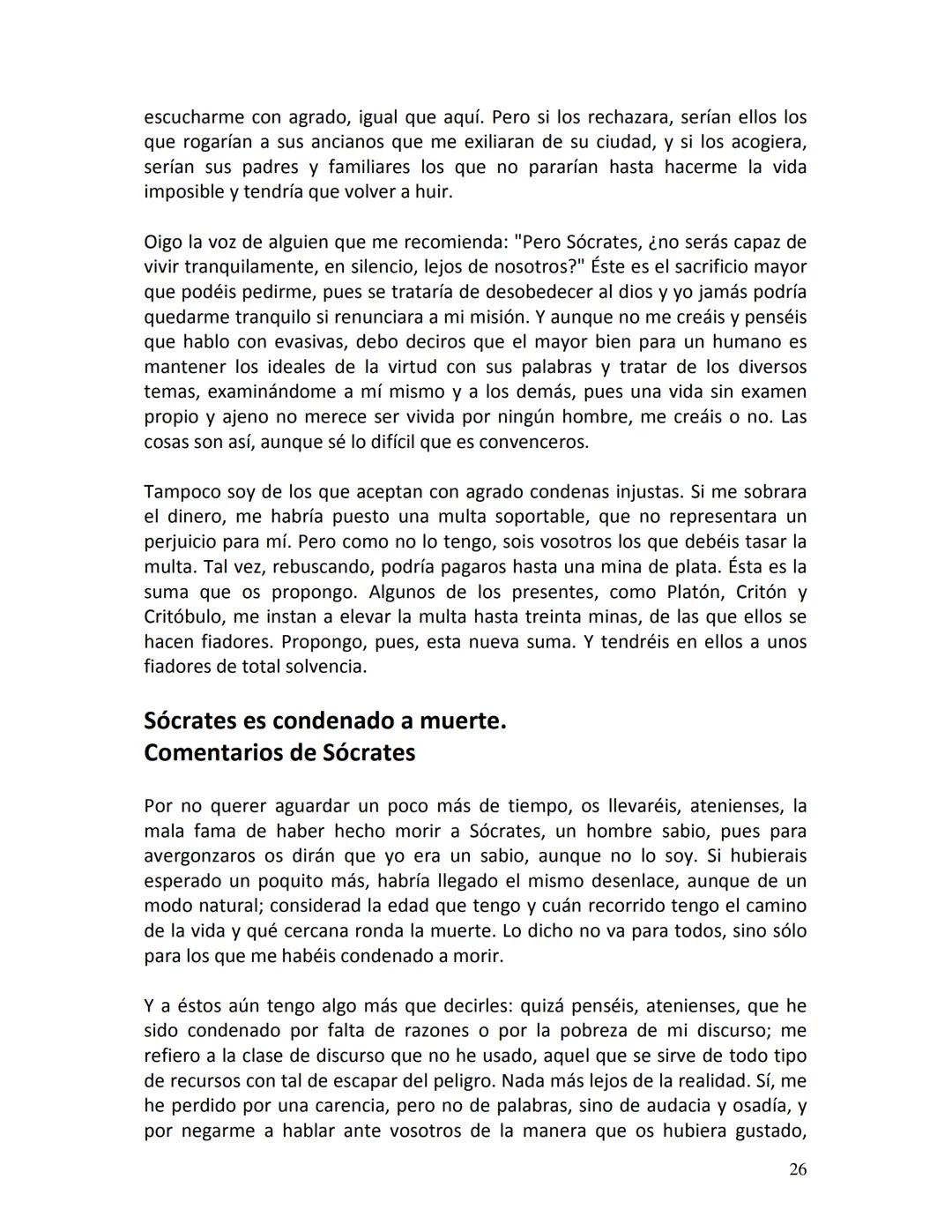 # PLATÓN
APOLOGÍA
DE
SÓCRATES
1 # PRIMERA PARTE
Defensa de Sócrates
¡Ciudadanos atenienses! Ignoro qué impresión habrán despertado en vos