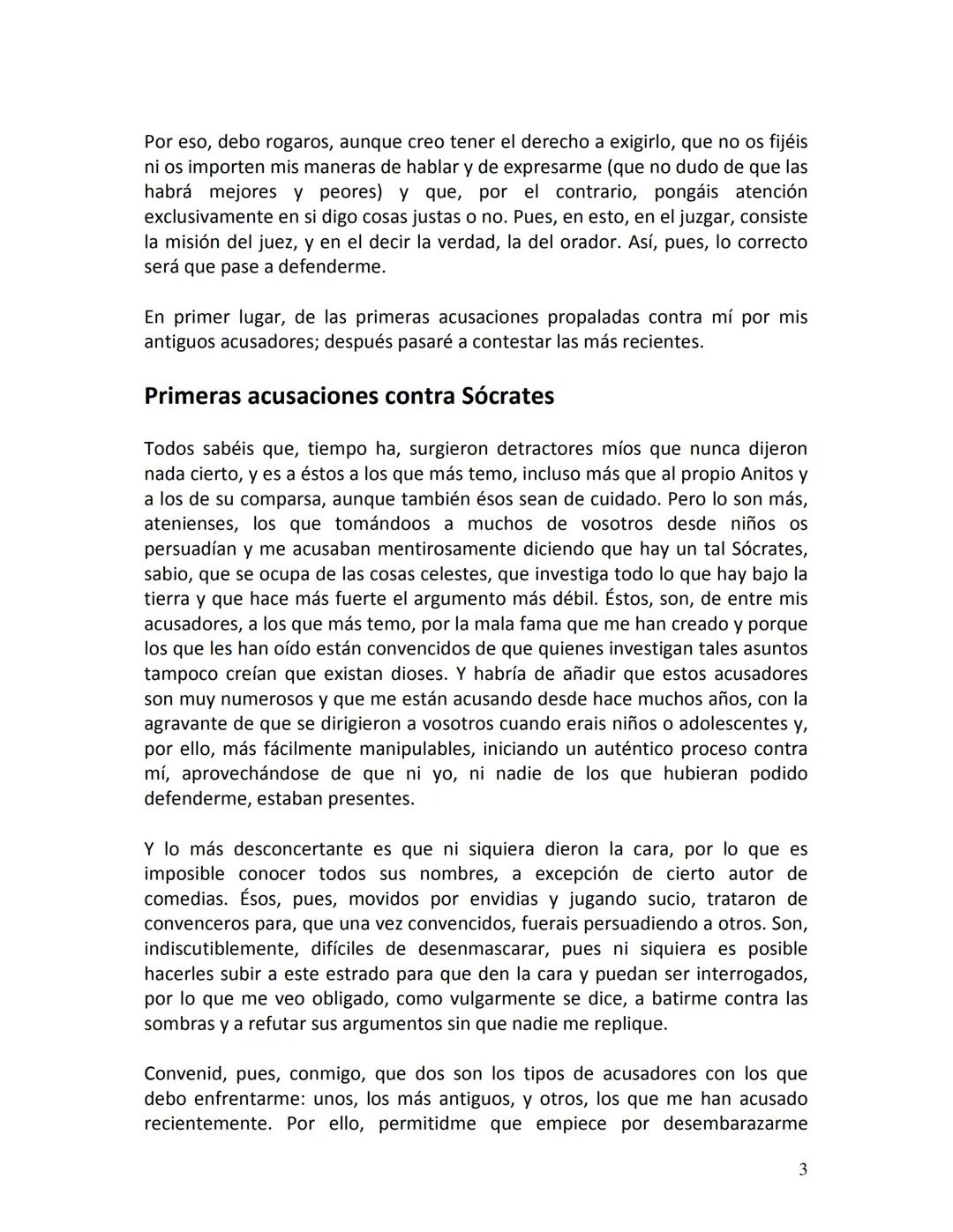 # PLATÓN
APOLOGÍA
DE
SÓCRATES
1 # PRIMERA PARTE
Defensa de Sócrates
¡Ciudadanos atenienses! Ignoro qué impresión habrán despertado en vos