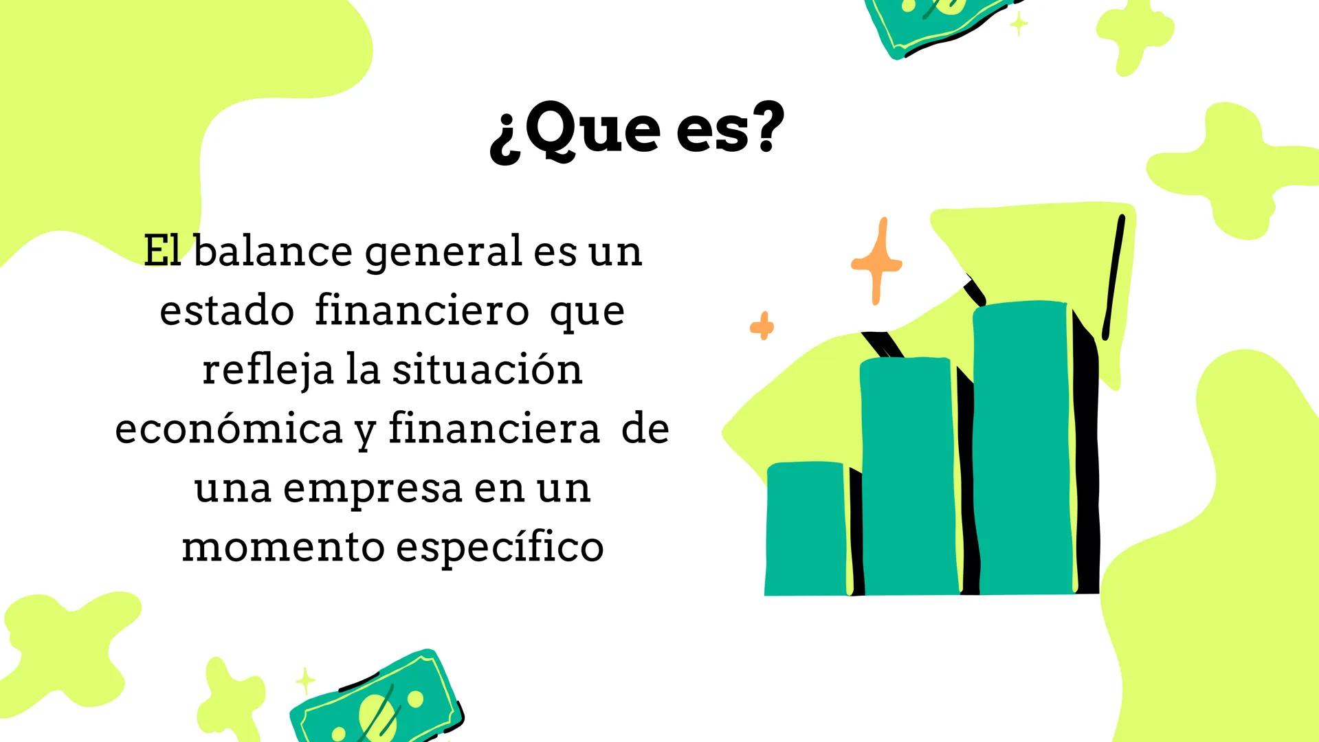 # BALANCE
# GENERAL # ÍNDICE DE
CONTENIDOS
$
01 ¿QUE ES?
02 ¿QUE CUENTAS MANEJA EL BALANCE
GENERAL?
03 ¿COMO SE CONOCE Y POR QUE ES
FUNDAMEN
