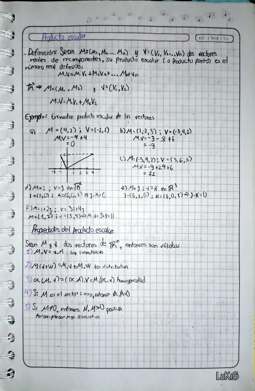 # Vectores en TR² y TB³
DD IMMIAA
- Definición: Un vector geométrico es un segmento entre dos puntos que
tiene magnitud y dirección. Se re