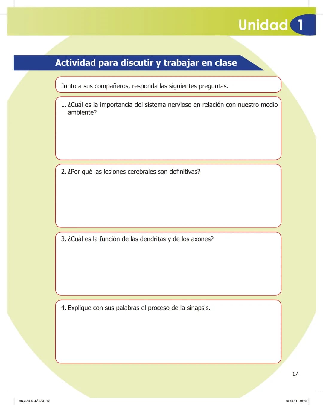 tapas 3345.indd 1
Mamed
CIENCIAS NATURALES
SEGUNDO CICLO
MÓDULO 4
Los seres vivos y el ambiente:
Recepción y flujo de
información en el o