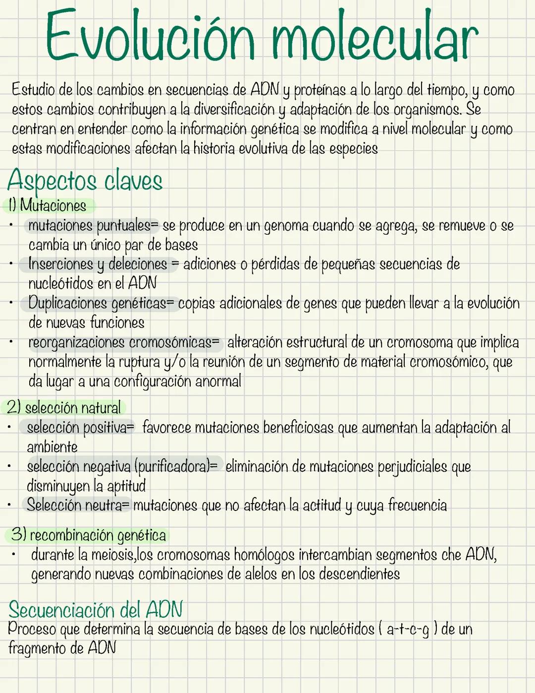 Evolución molecular