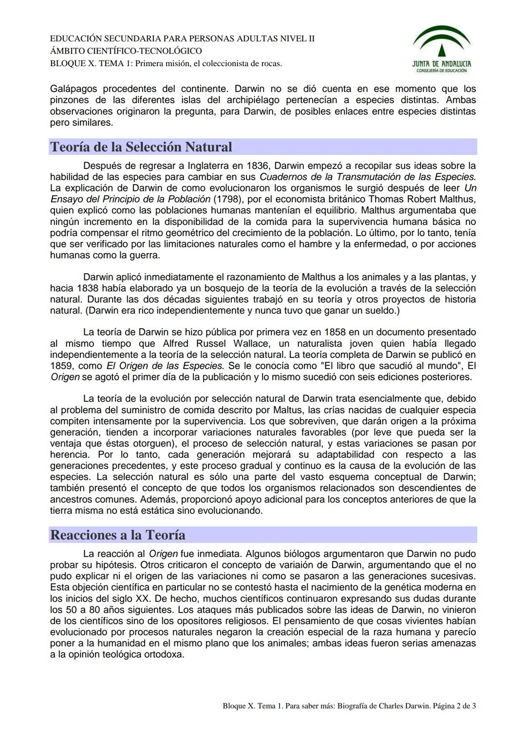 EDUCACIÓN SECUNDARIA PARA PERSONAS ADULTAS NIVEL II
ÁMBITO CIENTÍFICO-TECNOLÓGICO
BLOQUE X. TEMA 1: Primera misión, el coleccionista de roca