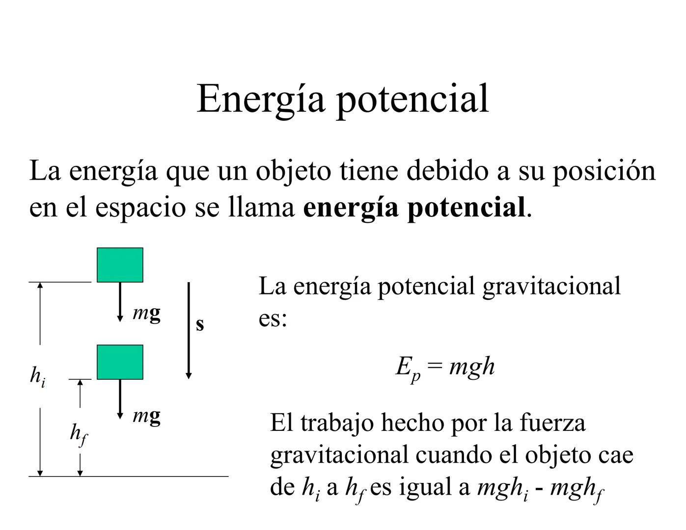 # Energía Cinética
La energía que un objeto tiene debido a su
velocidad y masa se conoce como energía
cinética..
La energía cinética es: