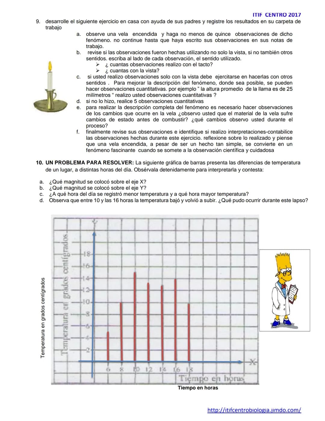 ITIF CENTRO 2017
INSTITUCIÓN EDUCATIVA MUNICIPAL TÉCNICO INDUSTRIAL DE FACATATIVÁ
AREA DE CIENCIAS NATURALES/BIOLOGIA 2017
TALLER 1 DE METOD