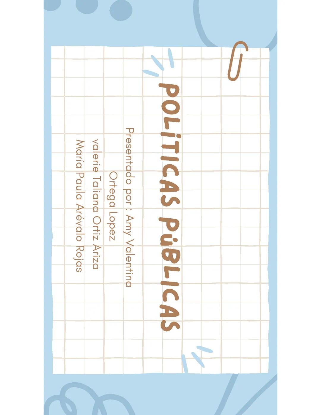 Políticas públicas