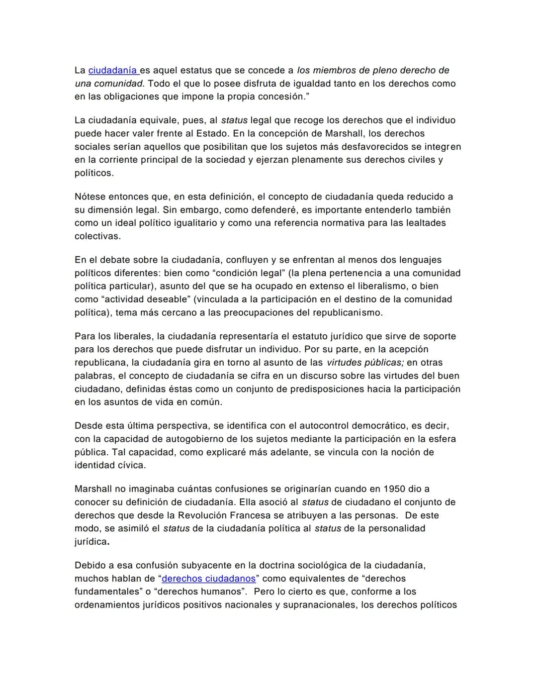 # Ciudadanía y derechos humanos
Objetivo: relacionar los conceptos de ciudadanía y la relación con los derechos humanos.
El concepto de ci