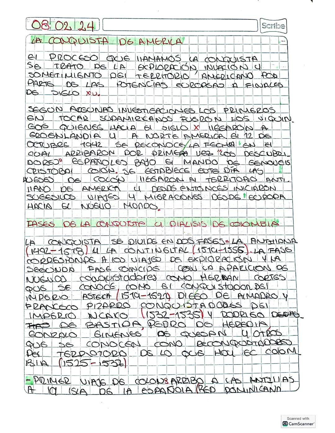 La conquista de América