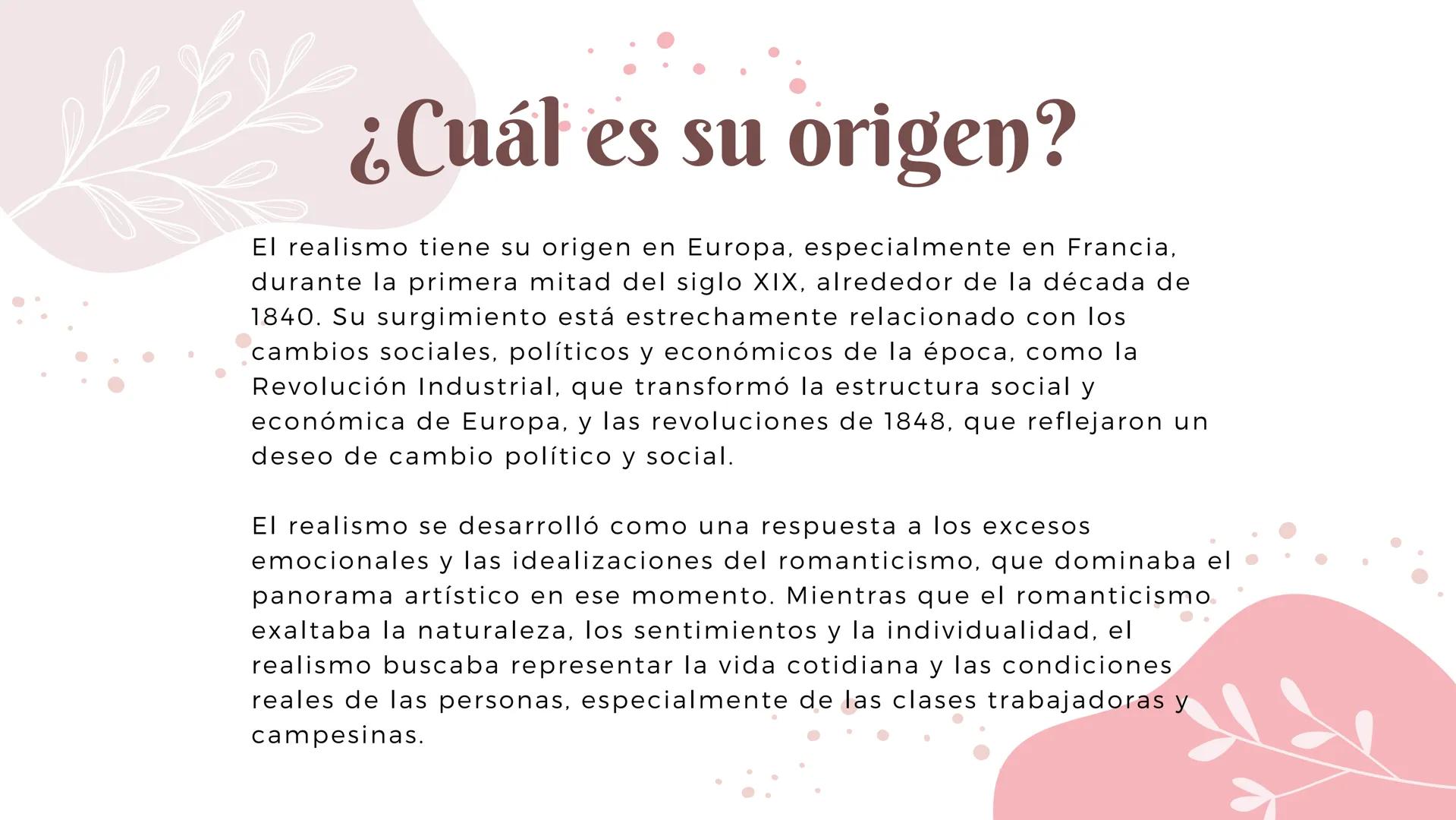 # EQUIPO #8
Realismo
artistico # ¿Qué es?
El realismo es un movimiento que surgió a mediados del
siglo XIX, principalmente en Francia, co