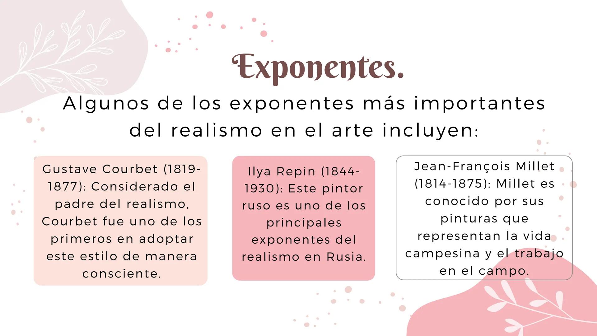 # EQUIPO #8
Realismo
artistico # ¿Qué es?
El realismo es un movimiento que surgió a mediados del
siglo XIX, principalmente en Francia, co