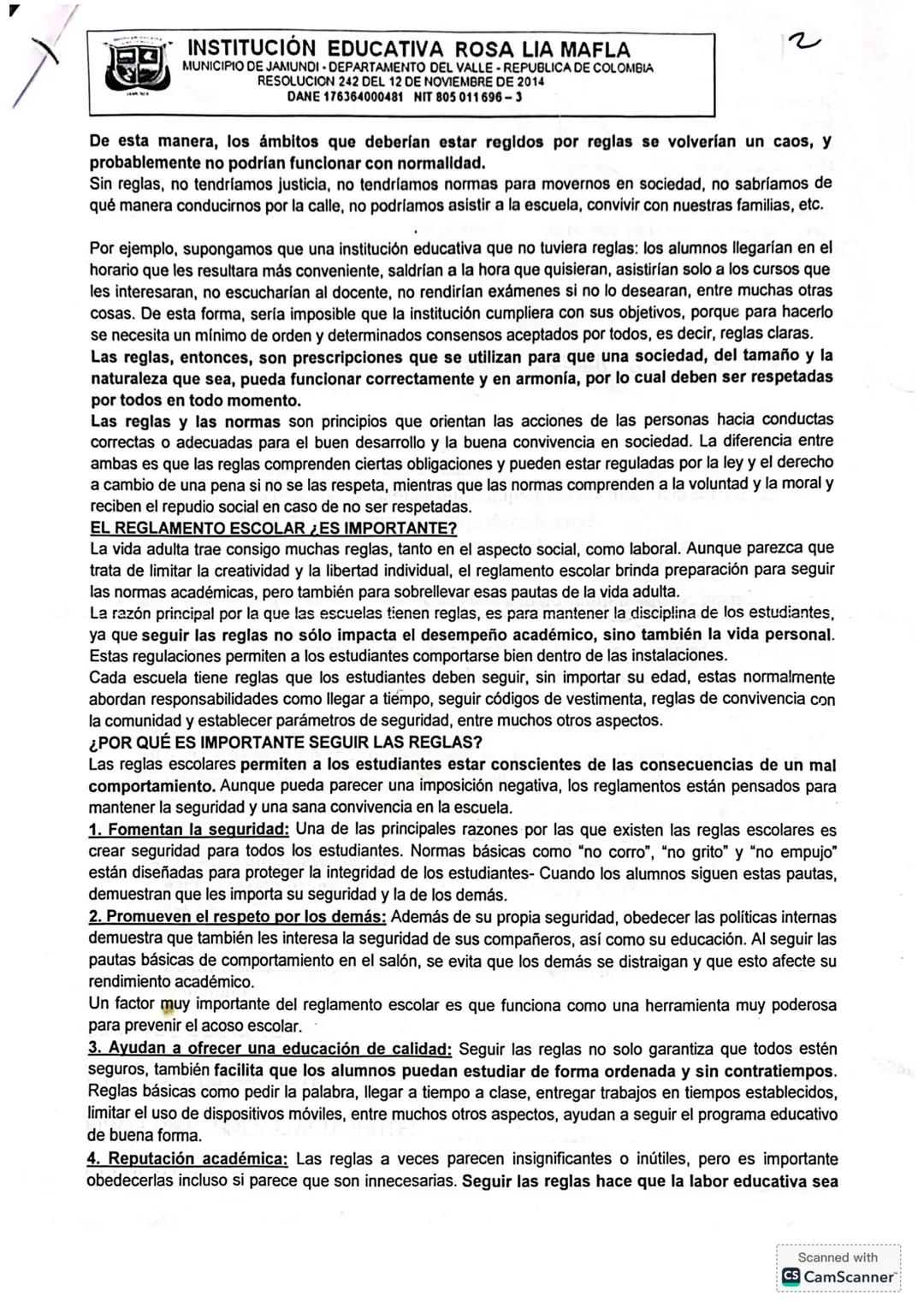 # INSTITUCIÓN EDUCATIVA ROSA LIA MAFLA
MUNICIPIO DE JAMUNDI DEPARTAMENTO DEL VALLE REPUBLICA DE COLOMBIA
RESOLUCION 242 DEL 12 DE NOVIEMBRE