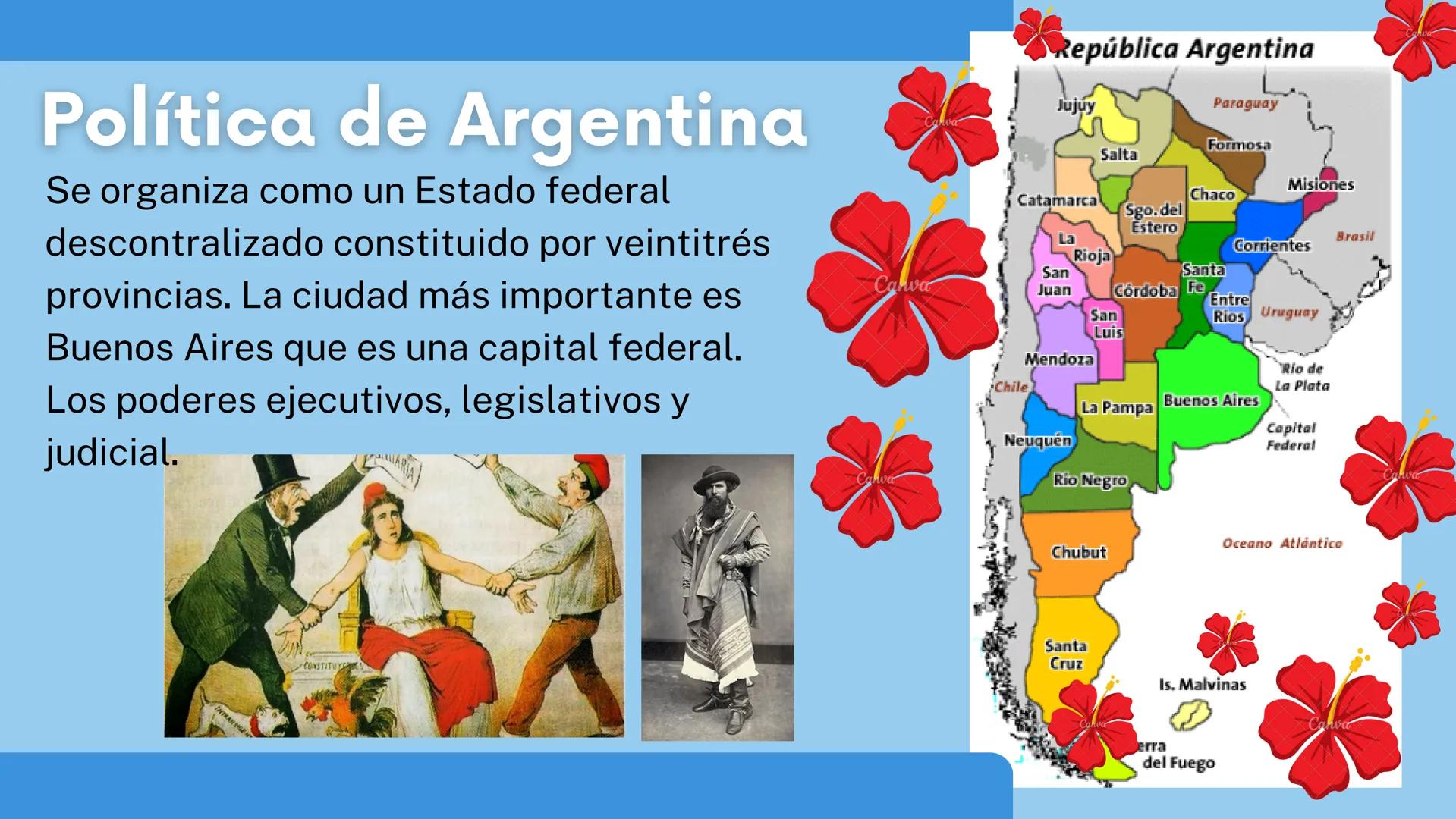 Argentina
Canva Canva
Argentina
Canva
Canva
Canva
Canva
Canva Geografía de Argentina
La extensión territorial abarca parte del
cono sur, se
