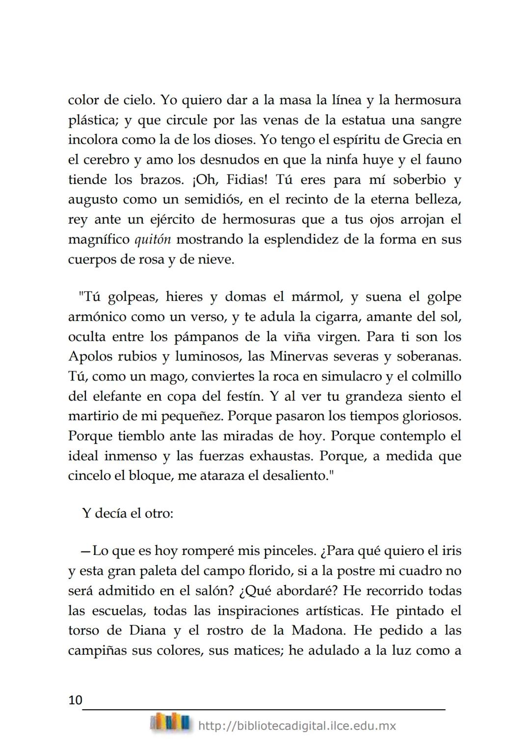 Literatura hispanoamericana
DIEZ
CUENTOS
Rubén Darío
(1867-1916)
BIBLIOTECA DIGITAL
del ILCE DIEZ CUENTOS
Rubén Darío
ÍNDICE
EL PÁJARO