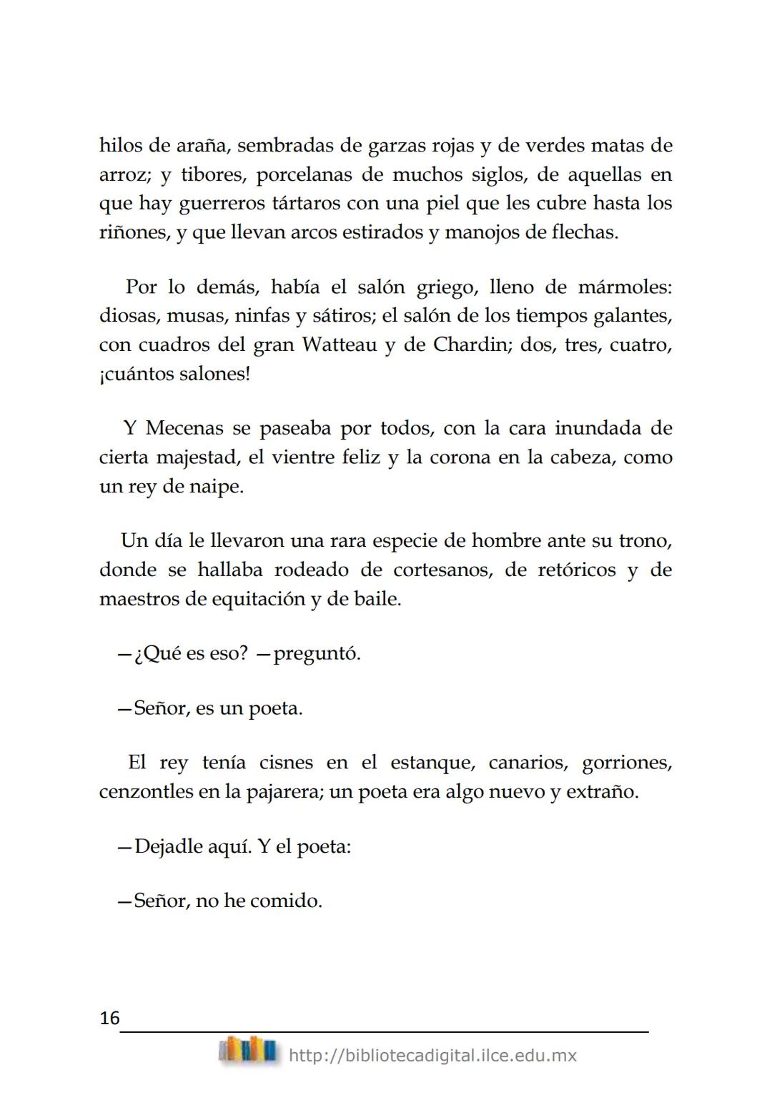 Literatura hispanoamericana
DIEZ
CUENTOS
Rubén Darío
(1867-1916)
BIBLIOTECA DIGITAL
del ILCE DIEZ CUENTOS
Rubén Darío
ÍNDICE
EL PÁJARO